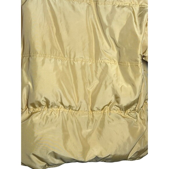 VTG Eddie Bauer Canary Yellow Bomber Down filled Ski Jacket Size Small - Picture 7 of 10